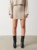 Hunter Cable Knit Mini Skirt - Beige sold by Pretty Lavish