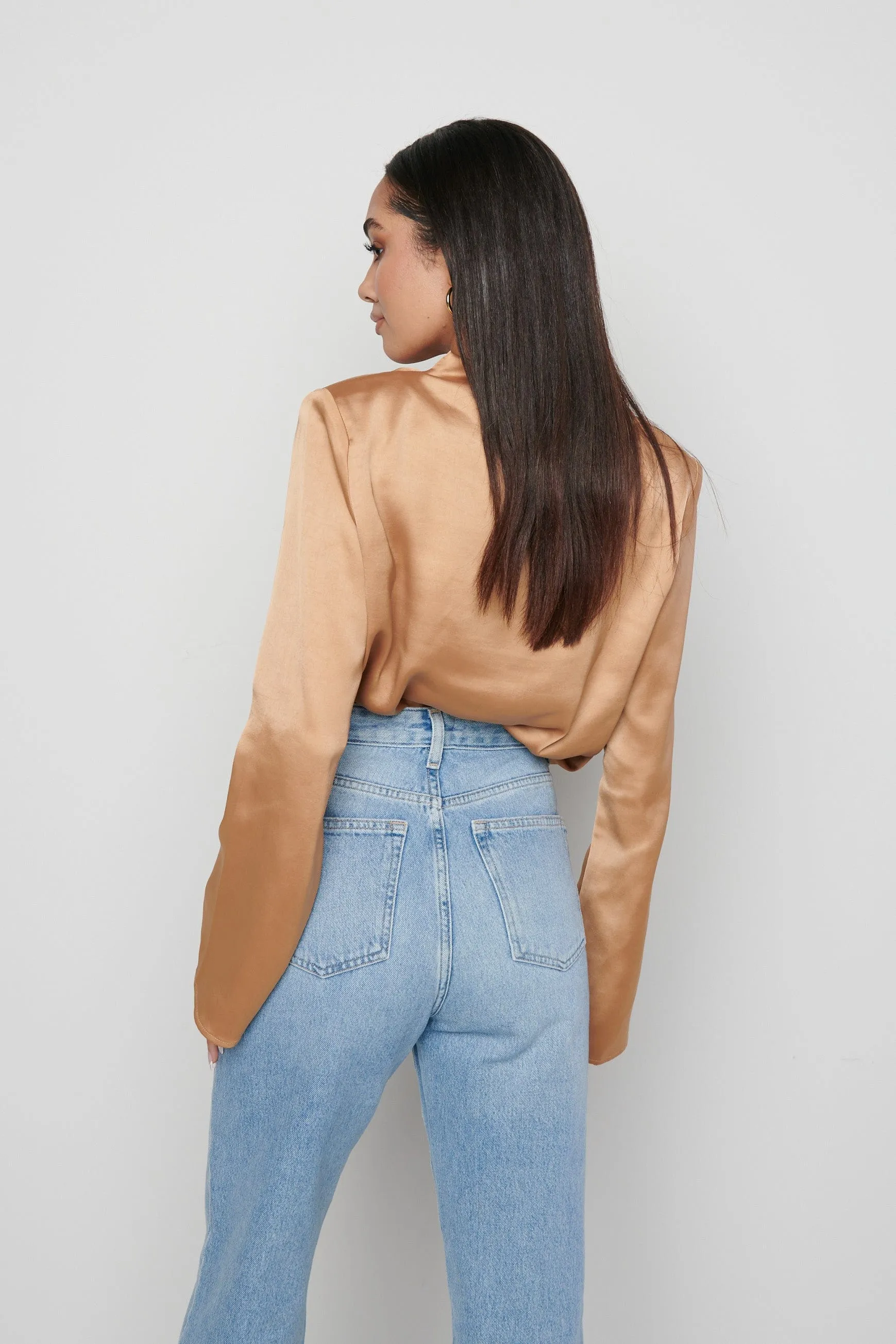 Jayda Cowl Neck Blouse - Brown sold by Pretty Lavish product image thumbnail 5