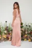 Piper Maxi Bridesmaid Dress - Matte Tan Blush sold by Pretty Lavish