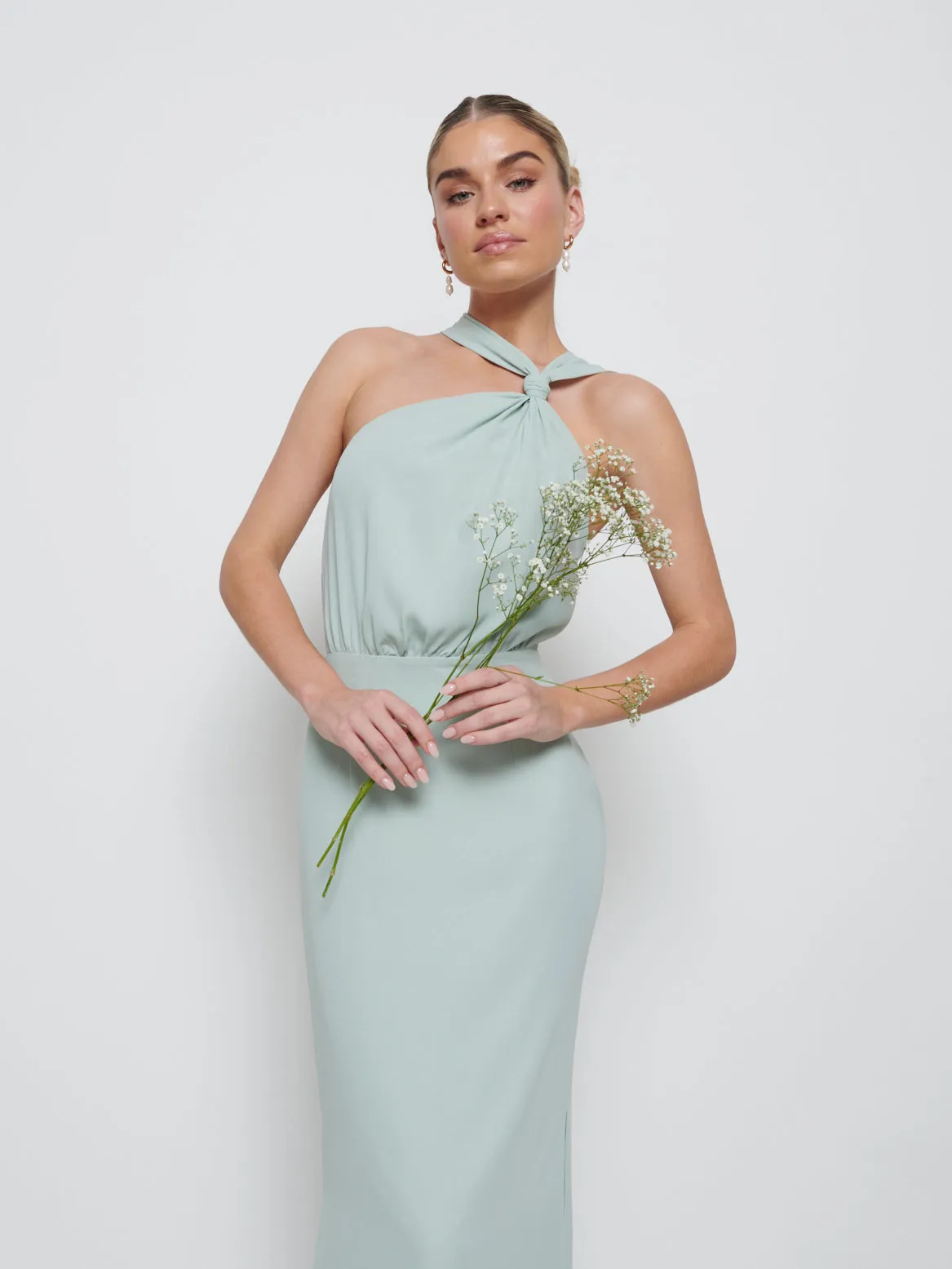 Milly Chiffon Bridesmaid Dress - Sage sold by Pretty Lavish product image thumbnail 2