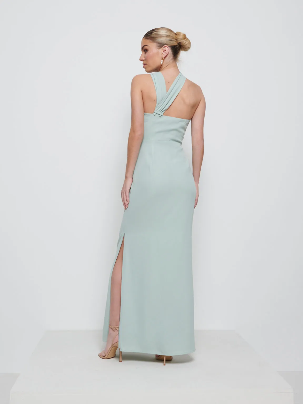 Milly Chiffon Bridesmaid Dress - Sage sold by Pretty Lavish product image thumbnail 3