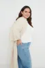 Jean Kimono Sleeve Maxi Cardigan - Beige sold by Pretty Lavish