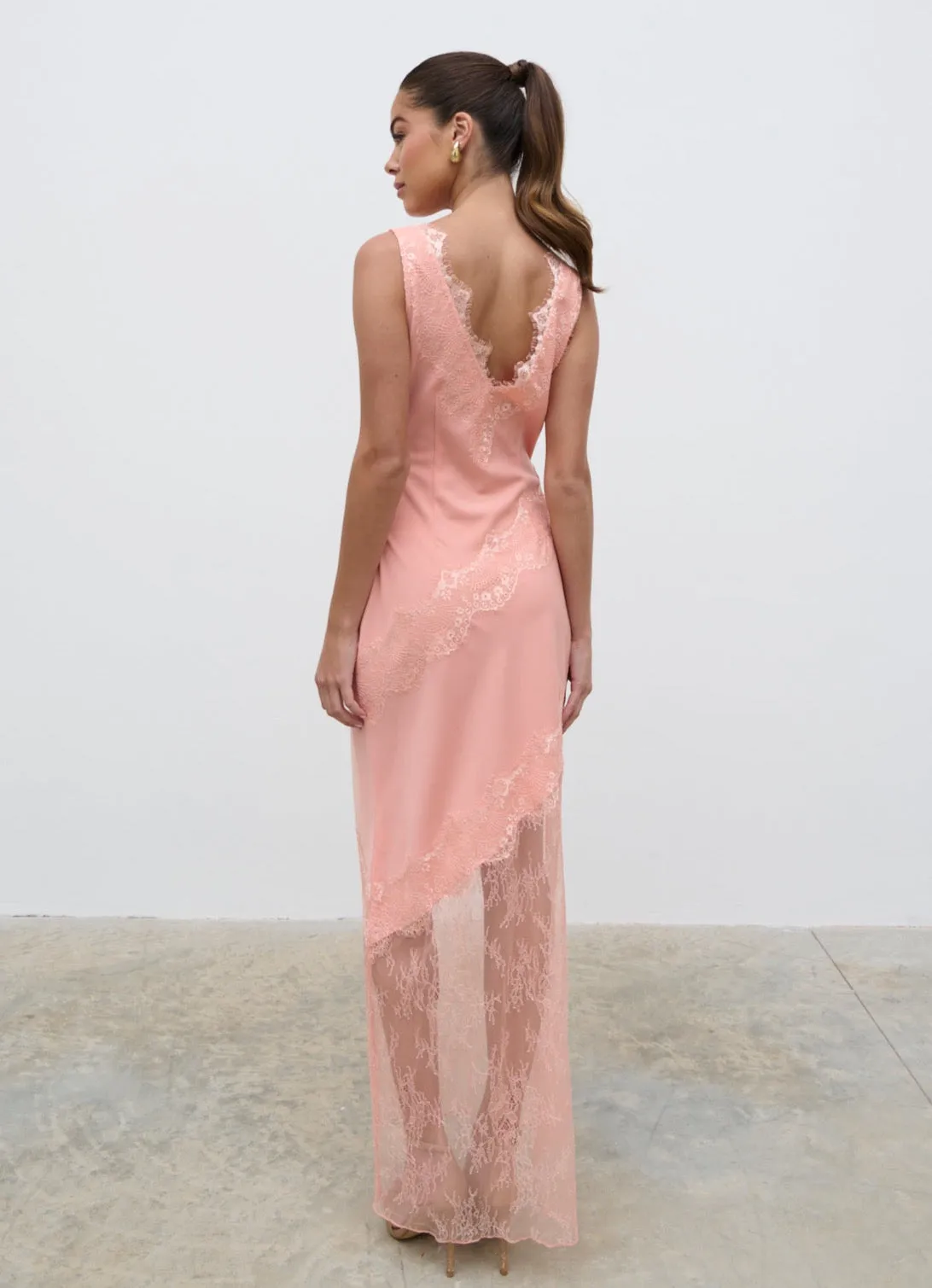 Robin Slip Maxi Dress - Apricot Ice sold by Pretty Lavish product image thumbnail 2