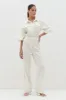 Shona Collared Jumpsuit - Stone sold by Pretty Lavish