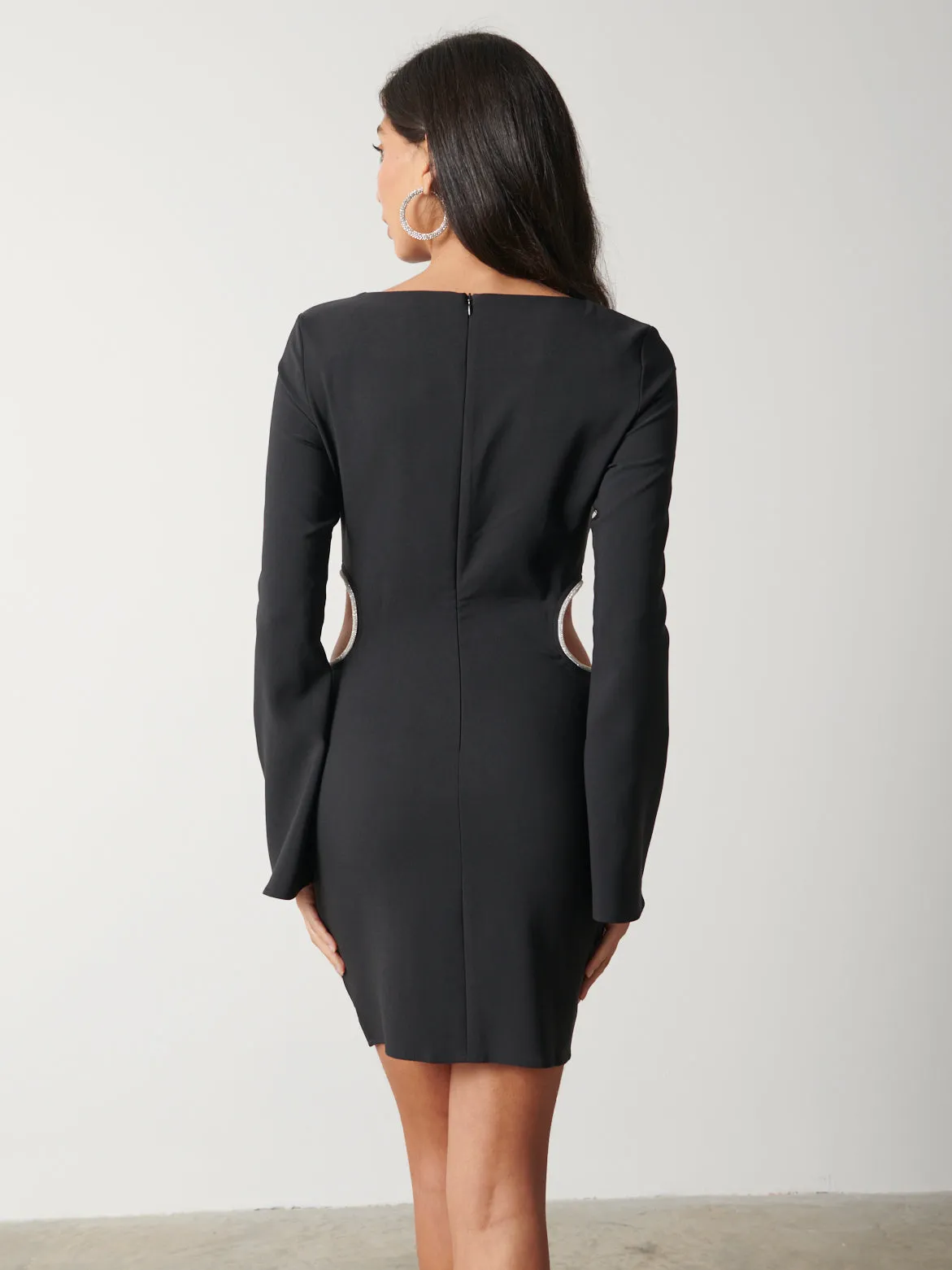 Reina Embellished Cut Out Mini Dress - Black sold by Pretty Lavish product image thumbnail 3