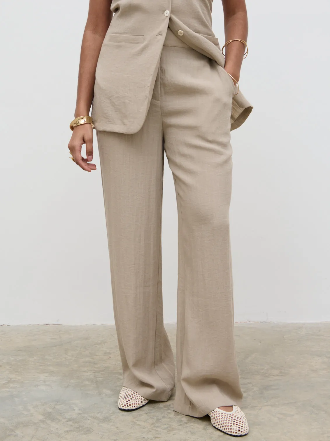 Remy Trousers - Stone sold by Pretty Lavish