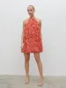 Kelsey Ruffle Mini Dress - Pink Clay sold by Pretty Lavish