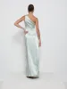 Amelia Ruched Maxi Bridesmaid Dress - Matte Sage sold by Pretty Lavish