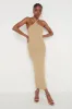 Khloe Knit Midaxi Dress - Oatmeal sold by Pretty Lavish