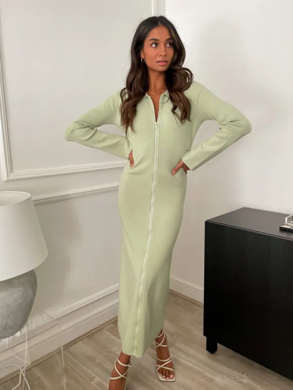 Savannah Knit Dress- Mint sold by Pretty Lavish