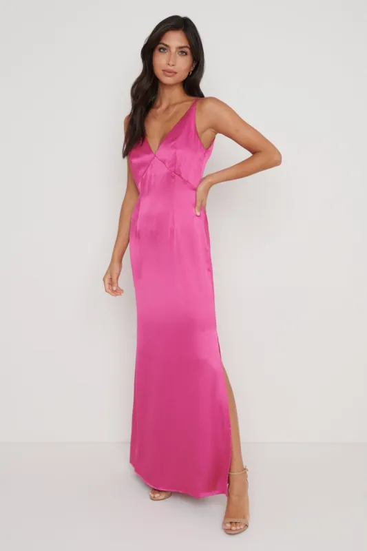Priya Slip Maxi Dress - Pink sold by Pretty Lavish