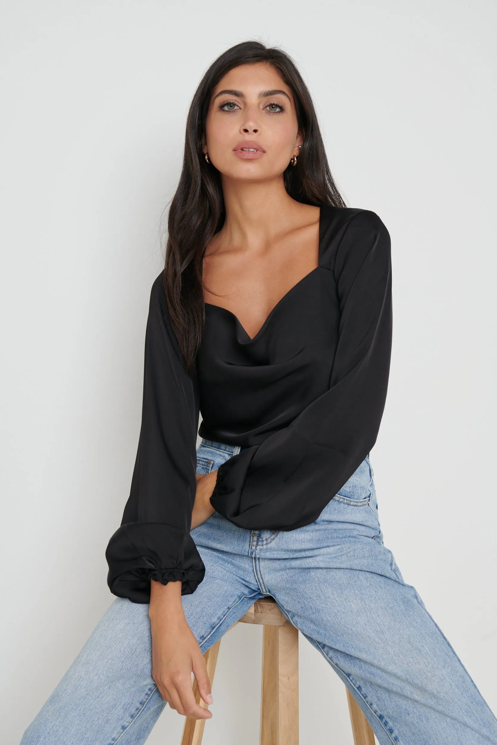 Janis Blouse - Black sold by Pretty Lavish