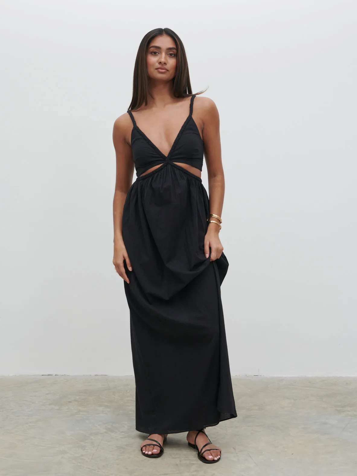 Ramona Cut Out Maxi Dress - Black sold by Pretty Lavish product image thumbnail 3