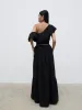 Sol Ruffle Cropped Top - Black sold by Pretty Lavish