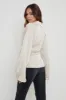 Louis Satin Wrap Blouse - Champagne sold by Pretty Lavish