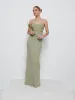 Kehlani Twist Cami Bridesmaid Dress - Olive sold by Pretty Lavish
