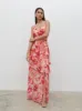 Hettie Maxi Dress - Abstract Multi Floral sold by Pretty Lavish