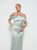 Lucette Recycled Maxi Bridesmaid Dress - Sage sold by Pretty Lavish