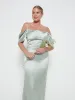 Lucette Recycled Maxi Bridesmaid Dress - Sage sold by Pretty Lavish