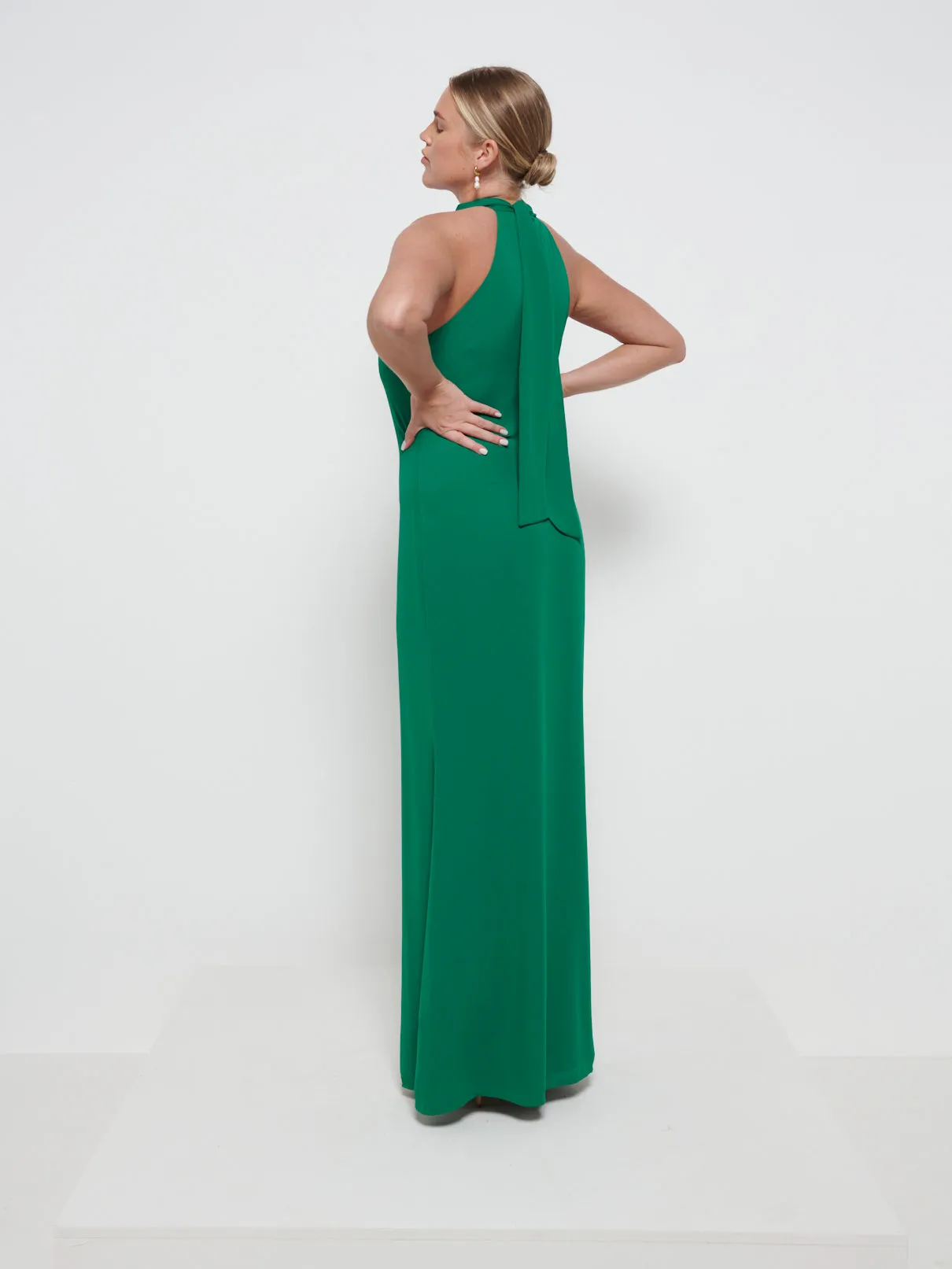 white christmas dresses Long Formal Mother of The Bride Draped Chiffon Gown main image 0
