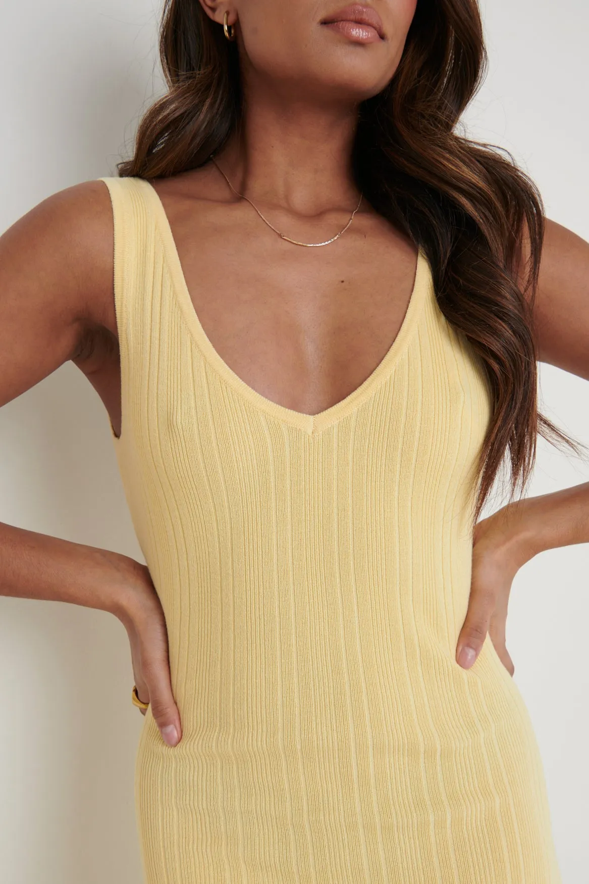 Eliza A-Line Dress - Lemon sold by Pretty Lavish product image thumbnail 4