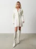 Zoe Cut Out Blazer Dress - Cream sold by Pretty Lavish