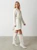 Zoe Cut Out Blazer Dress - Cream sold by Pretty Lavish