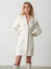 Zoe Cut Out Blazer Dress - Cream sold by Pretty Lavish