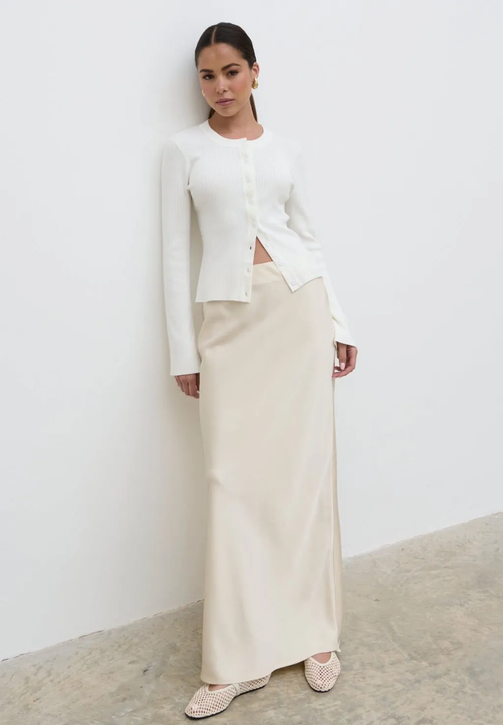 Lacey Button Down Top - Cream sold by Pretty Lavish product image thumbnail 3