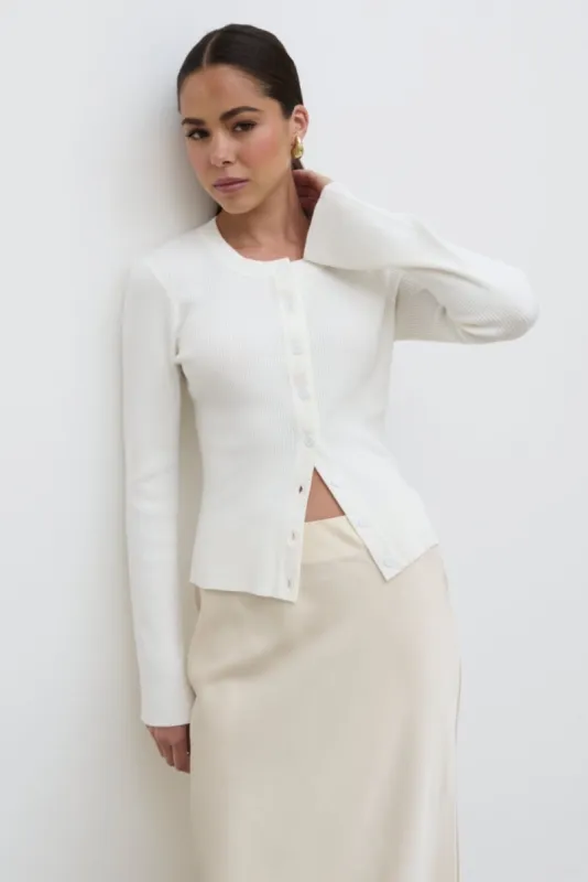 Lacey Button Down Top - Cream sold by Pretty Lavish