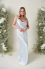 Keisha Maxi Bridesmaid Dress - Matte Ice Blue sold by Pretty Lavish