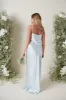 Keisha Maxi Bridesmaid Dress - Matte Ice Blue sold by Pretty Lavish