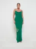 Keisha Chiffon Maxi Bridesmaid Dress - Emerald sold by Pretty Lavish
