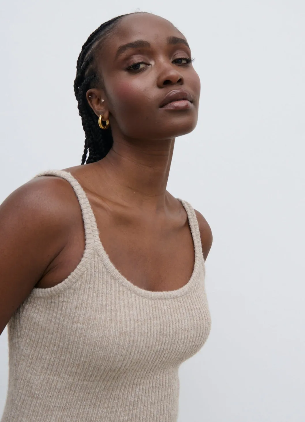 Winnie Strappy Knit Dress - Beige sold by Pretty Lavish product image thumbnail 2