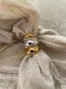 Renne Thick Band Ring - Recycled Silver Gold Plated sold by Pretty Lavish
