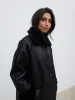 Sawyer Aviator Coat - Black sold by Pretty Lavish