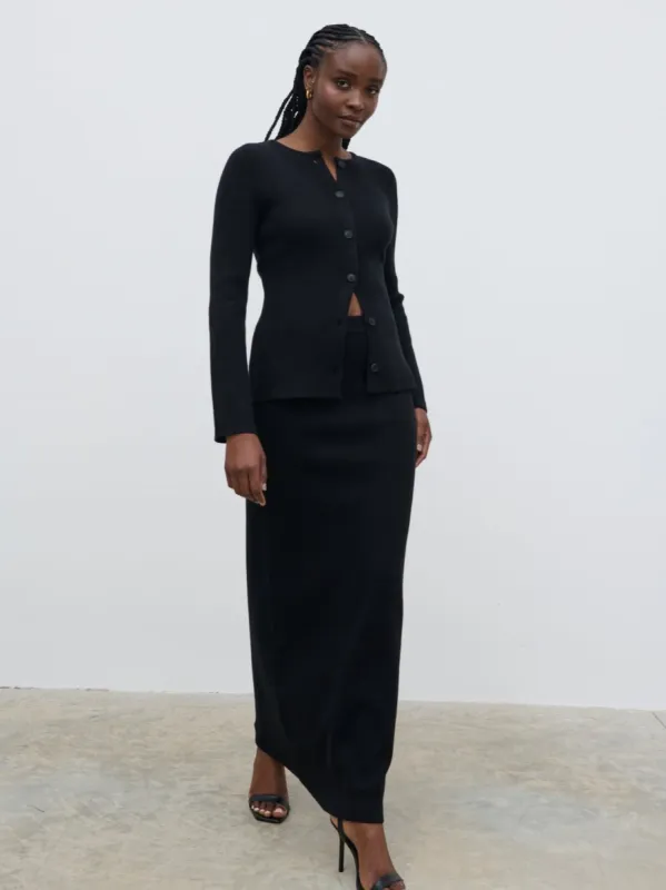 Shyla Fitted Knit Cardigan - Black sold by Pretty Lavish