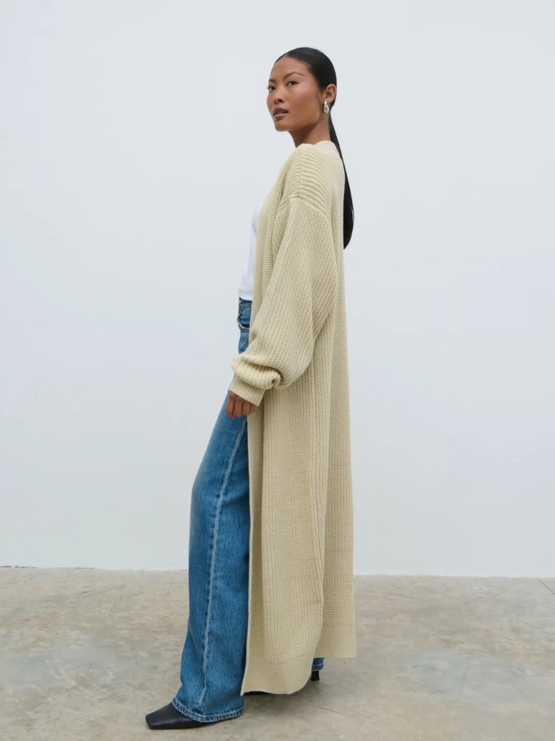 Arden Maxi Cardigan - Beige sold by Pretty Lavish product image thumbnail 3