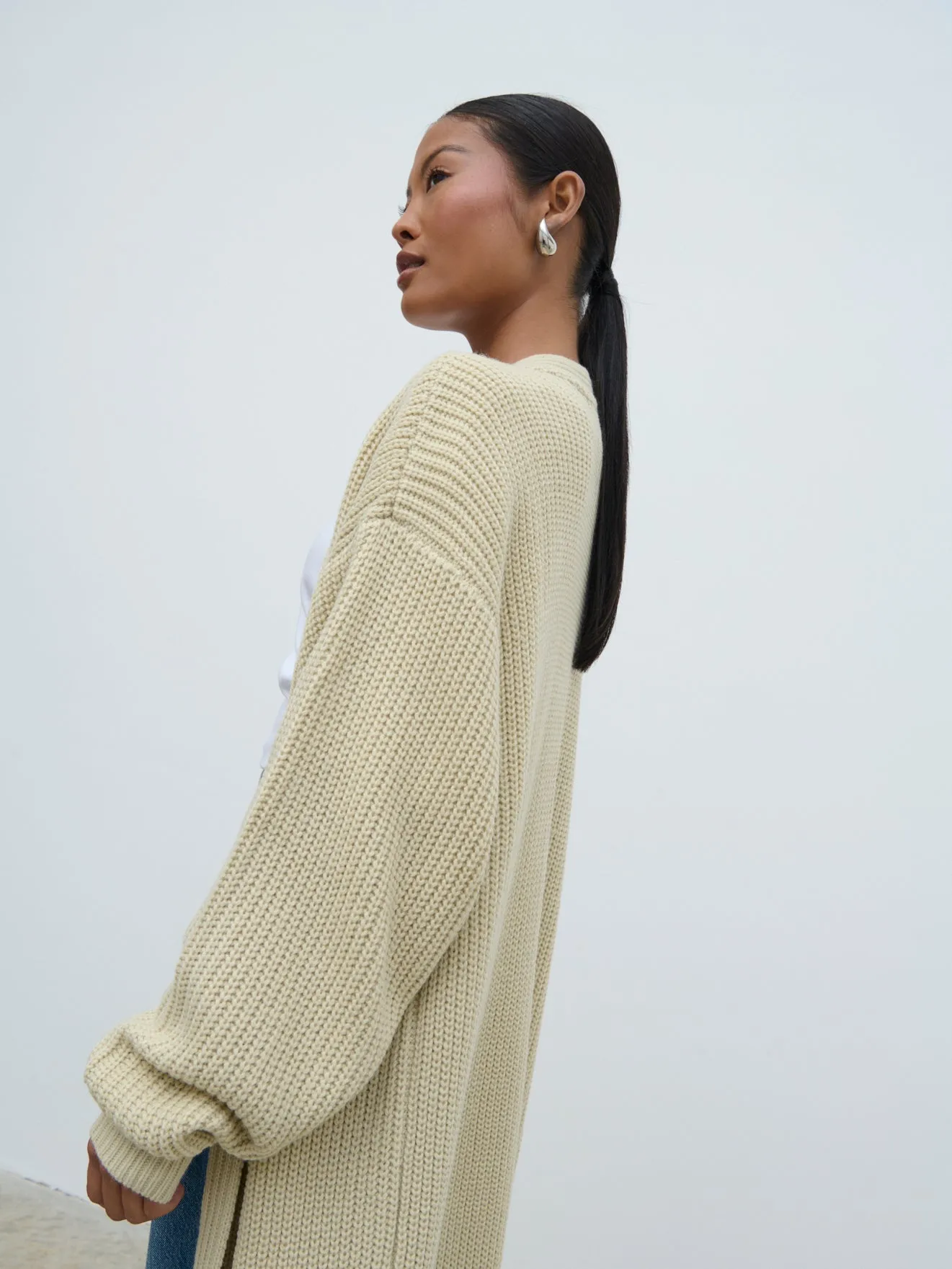 Arden Maxi Cardigan - Beige sold by Pretty Lavish product image thumbnail 4