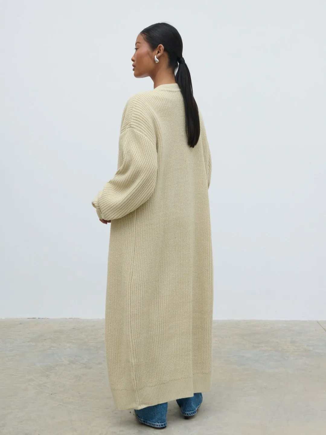 Arden Maxi Cardigan - Beige sold by Pretty Lavish product image thumbnail 5