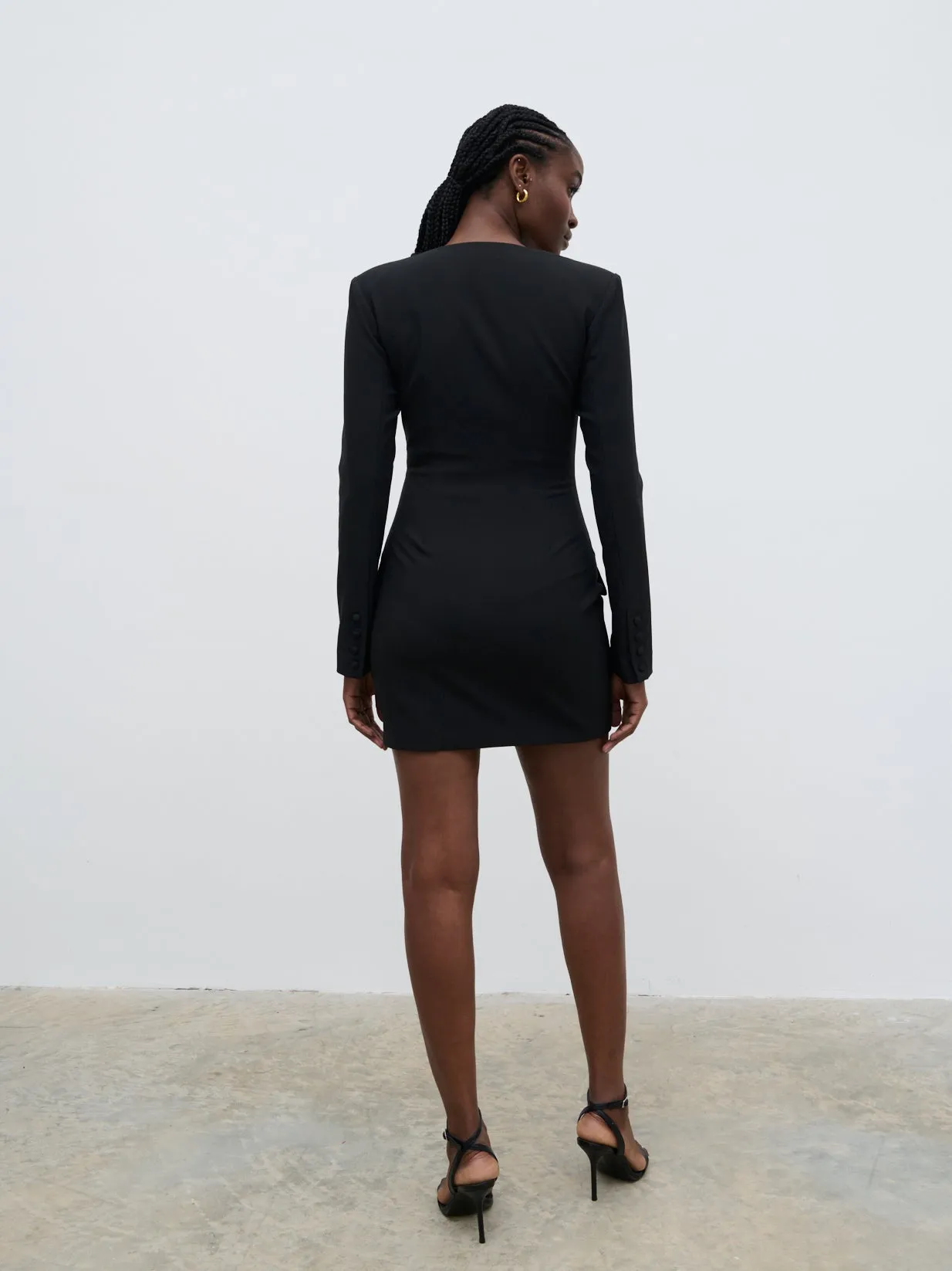 Lou Embellished Trim Mini Dress - Black sold by Pretty Lavish product image thumbnail 5