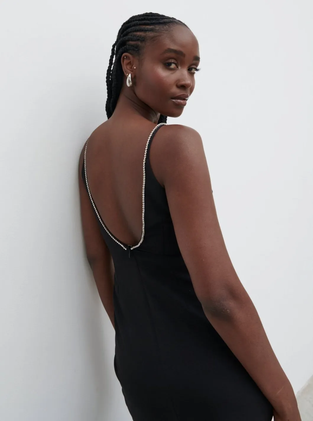 Val Plunge Embellished Maxi Dress - Black sold by Pretty Lavish product image thumbnail 2