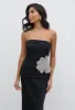 Avis Bandeau Embellished Top - Black sold by Pretty Lavish