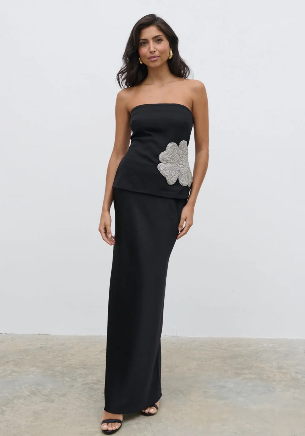 Avis Bandeau Embellished Top - Black sold by Pretty Lavish product image thumbnail 2