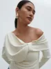 Naomi Exaggerated Bow Top - Cream sold by Pretty Lavish