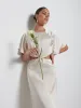 Zara Twist Knot Bridesmaid Dress - Champagne sold by Pretty Lavish