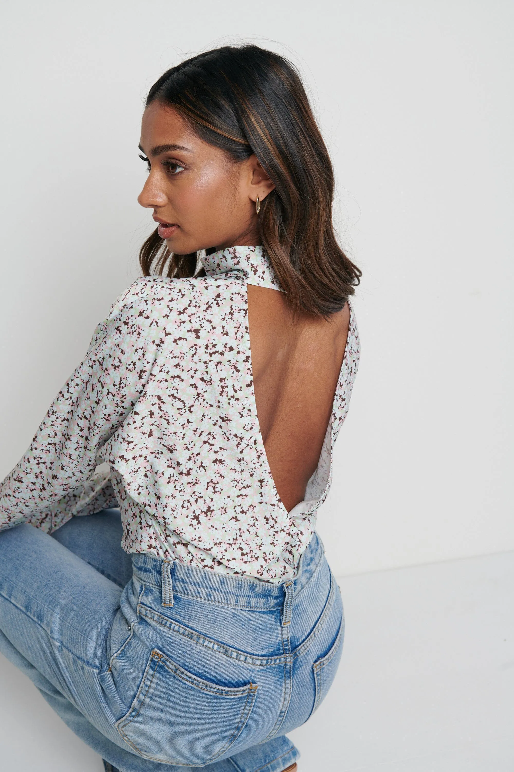 Bonnie Backless Blouse- Floral sold by Pretty Lavish product image thumbnail 2