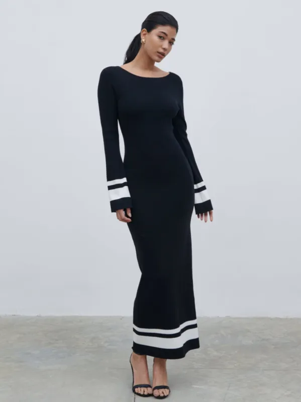 Milana Midaxi Knit Dress - Black sold by Pretty Lavish