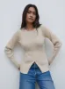 Maple Fitted Knit Cardigan - Light Beige sold by Pretty Lavish