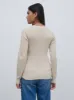 Maple Fitted Knit Cardigan - Light Beige sold by Pretty Lavish